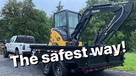 how to load a mini excavator on a trailer|mini excavator weight with trailer.